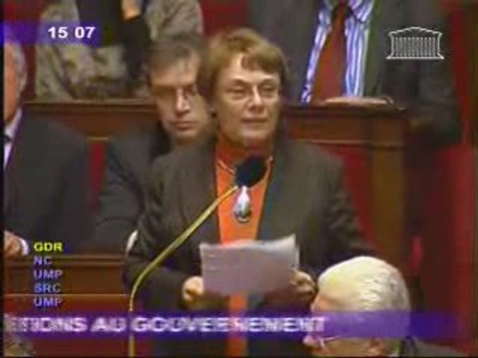 Martine Billard - 3 dec2008 - Travail le dimanche
