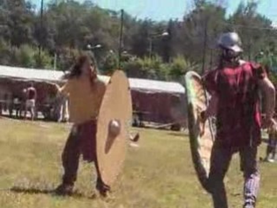 Les Santons à Gerstheim (Alsace .....  Combat Gaulois)