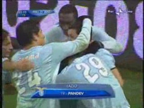 MILAN AC - LAZIO ROME 1-2 BUT DE PANDEV