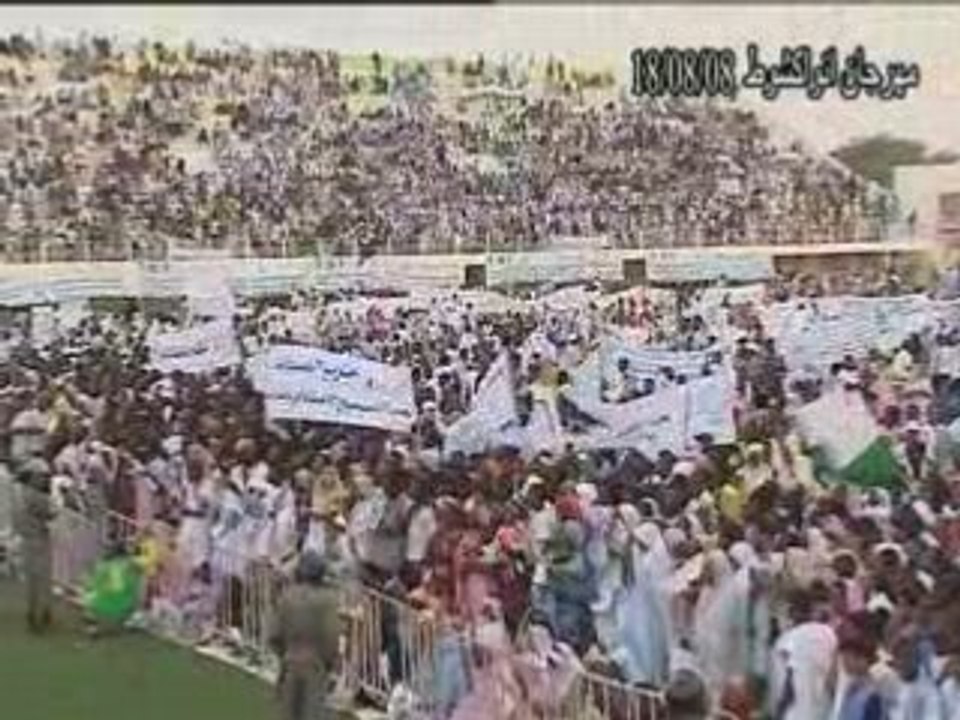 Cérémonie de soutien du général Ould abdel aziz.