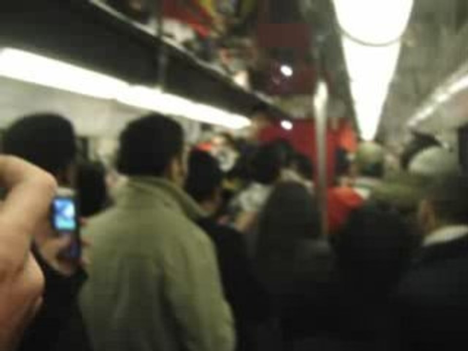 France Maroc 2-2 : ambiance métro
