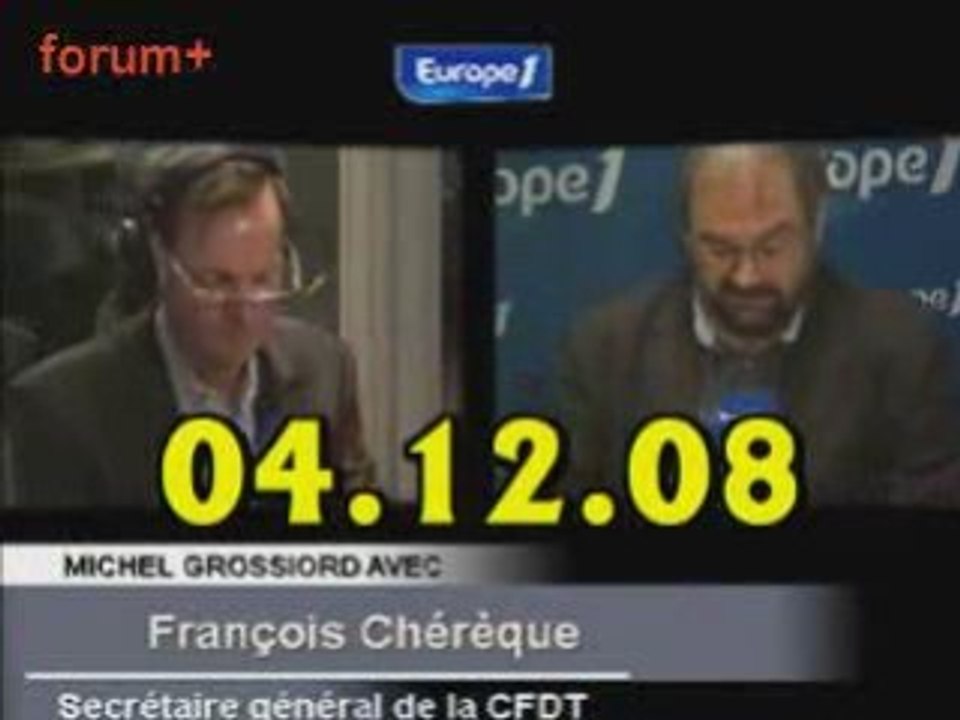 ITW de François Chérèque (04.12.08)