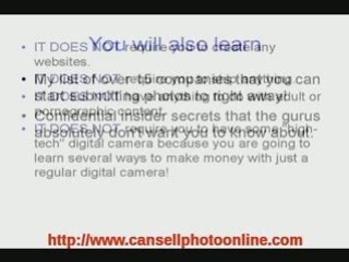 Make Money Online using Digital Camera Submit Photo Online