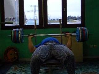 séance du 03/12/08 développé couché série 4 / 5x160kg