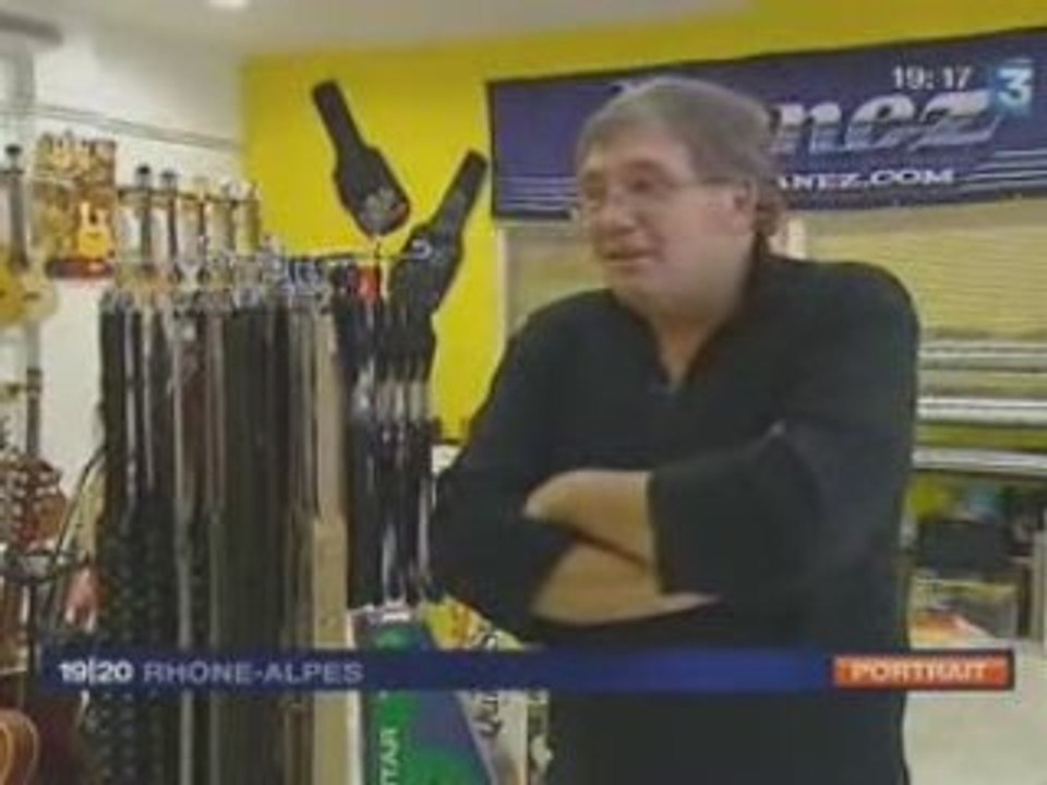 Sangles de guitare Patrick BLESES sur France 3