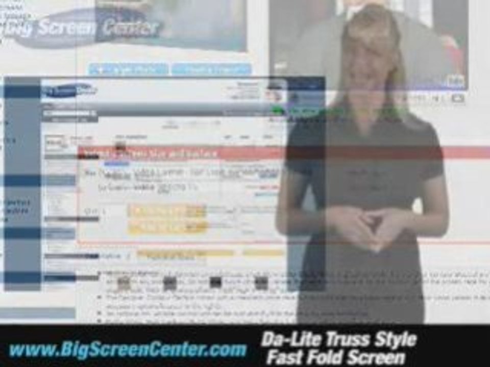 Da-Lite Truss Style Fast Fold Screen