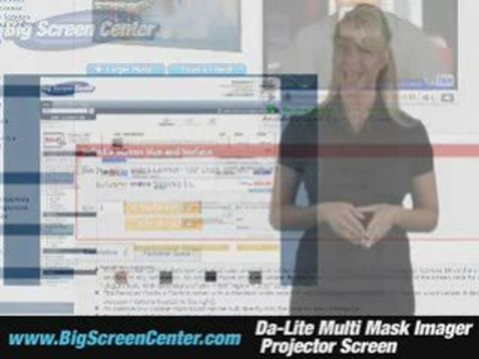 Da-Lite Multi Mask Imager Projector Screen