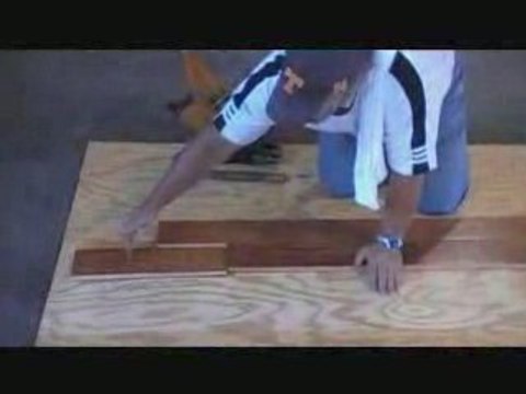 Installing hardwood flooring