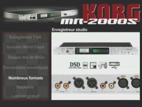 Enregistreur 1 bit Korg MR2000S (La Boite Noire)