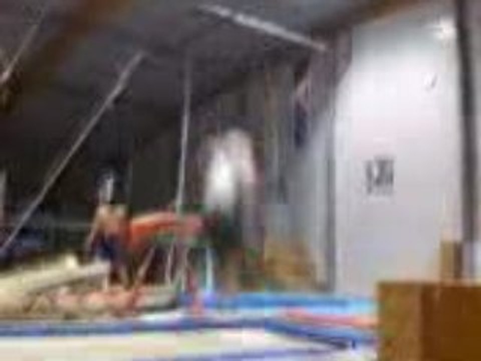 Regis fait du trampoline ( Double backflip )