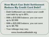 How much can debt settlement help with credit card debt?