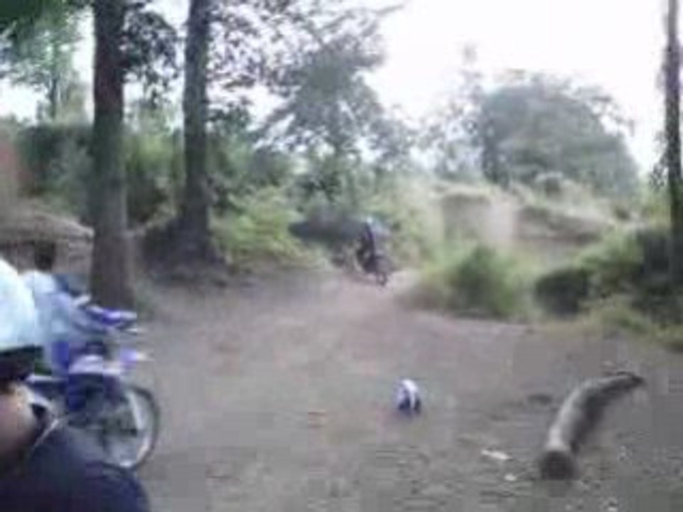 nous au terrain de cross