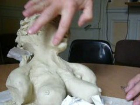 Sculpture buste feminin