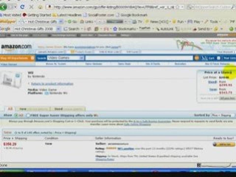 Hot Christmas Gifts 2008 | Wii Console