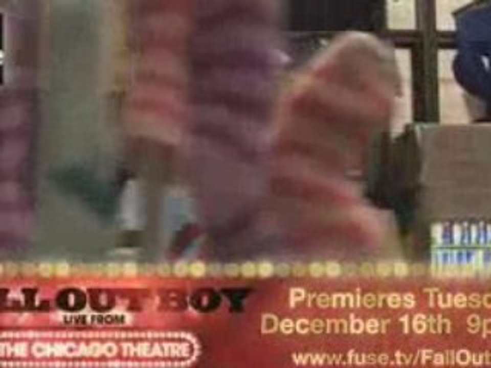 Fall Out Boy Live on FUSE Dec 16th at 9pm ET|PT