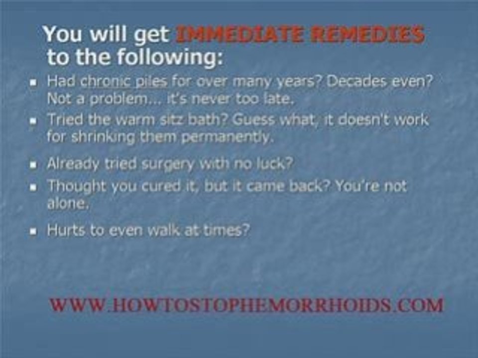 Easy Method Cures Hemorrhoids Safely in 48 Hours