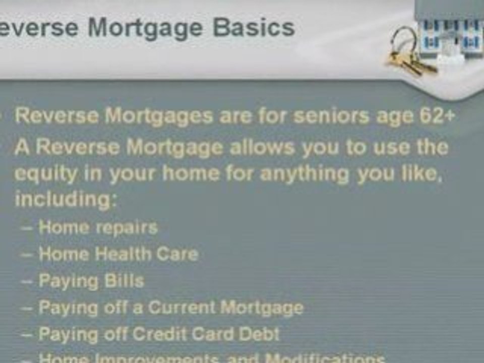 Reverse Mortgages for Seniors Maryland