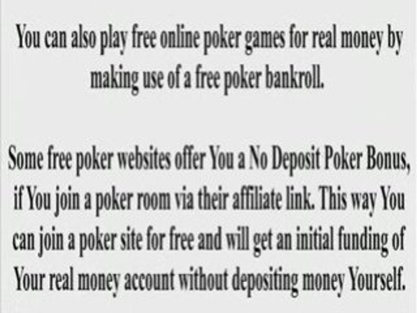 Poker Games That Pay Real Money