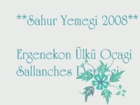 Sahur yemegi - 2008 - Ergenekon Ülkü Ocagi Sallanches Derneg