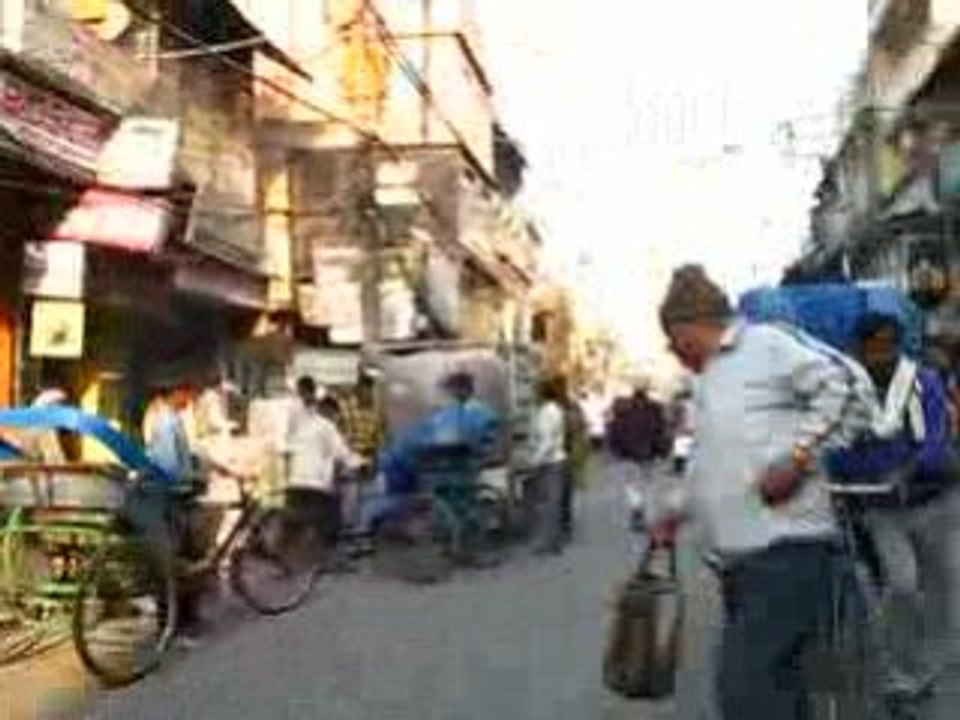 Dans la rue à Dehli