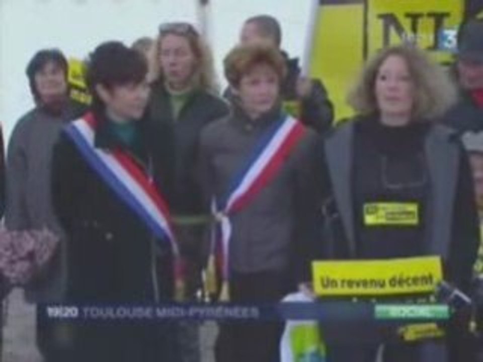 Ni Pauvre Ni Soumis midi pyrénées- 5 déc 08- avec les élus à