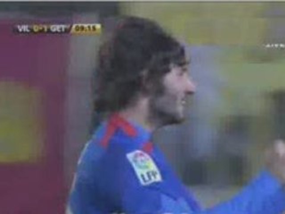 La Liga:Villarreal - Getafe 3-3 resume 06/12/08