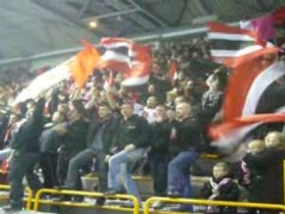 Entrée joueurs Rouen Amiens