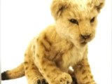 WowWee Alive Lion Cubs Plush Robotic Toys in Tan