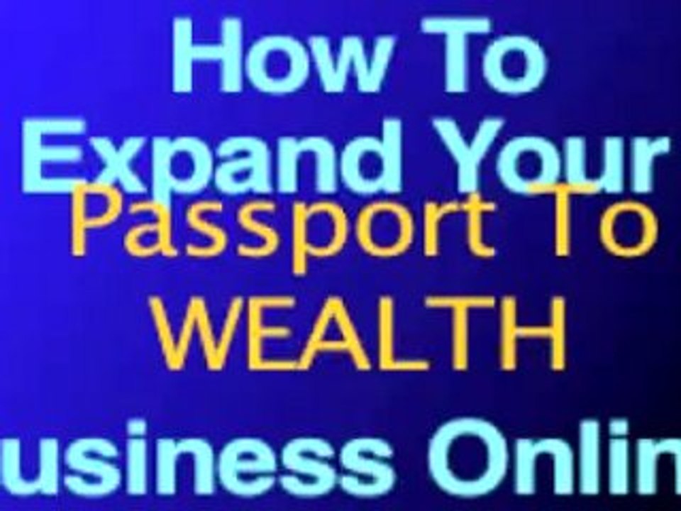 Succeed In Your PASSPORT TO WEALTH Business