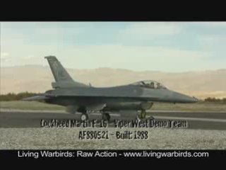 F-16 Blows Dust on Crowd - Living Warbirds: Raw Action
