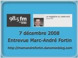 081207-Entrevue MAF - 98,5 FM Montréal - Blog