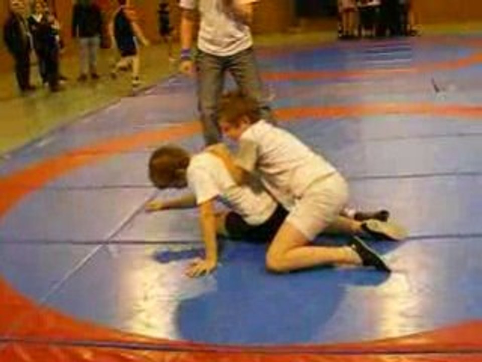 marc et damien en competition de lutte