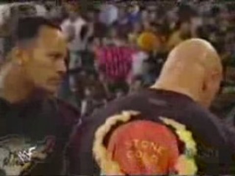 The Rock And Steve Austin Segment Before Wrestlemania