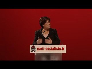 Intervention de Martine Aubry au conseil national du 6/12