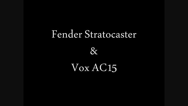 Fender Stratocaster Blues / Vox AC15