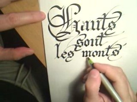 Calligraphie gothique / Gothic calligraphy / Fraktur und Kal