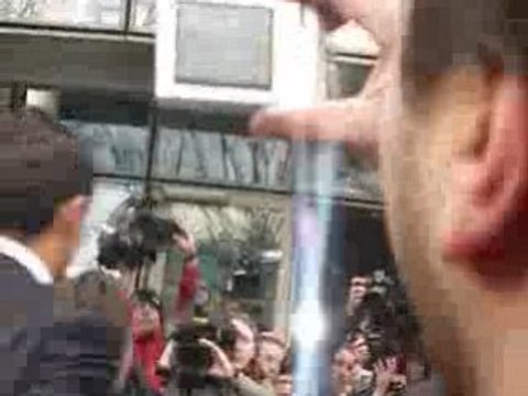 Arivée de Cristiano Ronaldo à tf1 le 071208