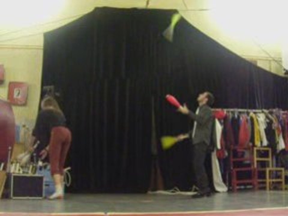 Entrainement jonglerie