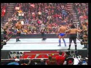 Raw 08.12.08 Orton cody Manu vs. Batista & Triple H -part 1