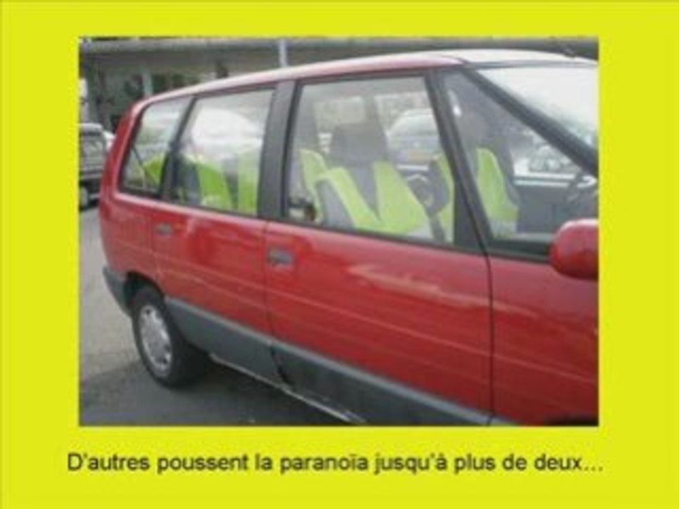 Le gilet jaune sur les sièges c'est moche