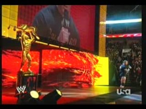 WWE RAW 08/12 Randy Orton Challengs Triple H & Batista