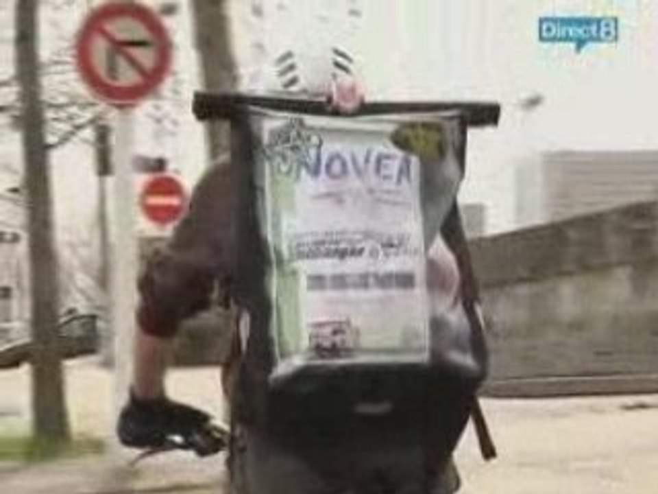 Reportage Direct 8 - Les coursiers écolo à vélo de NOVEA