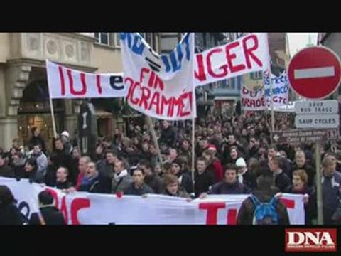 Manifestation étudiants, professeurs, personnels IUT Colmar
