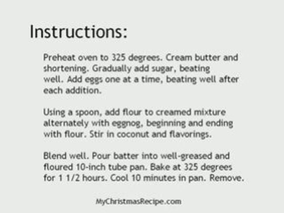 Christmas Recipe