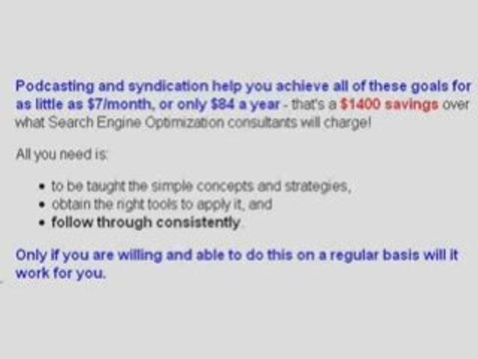 Increasing Your Search Engine Ranking with Podcasting: ...