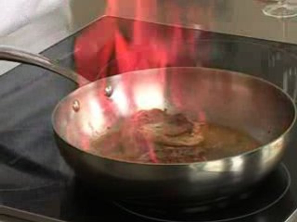flamber steak poivre