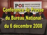 Parti Ouvrier Indépendant - Conf. de Presse Montée sur Paris