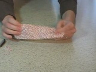 How to make woven fabric heart baskets.