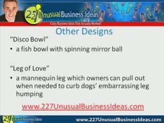 Using Pet To Sell Their Unusual Business Idea