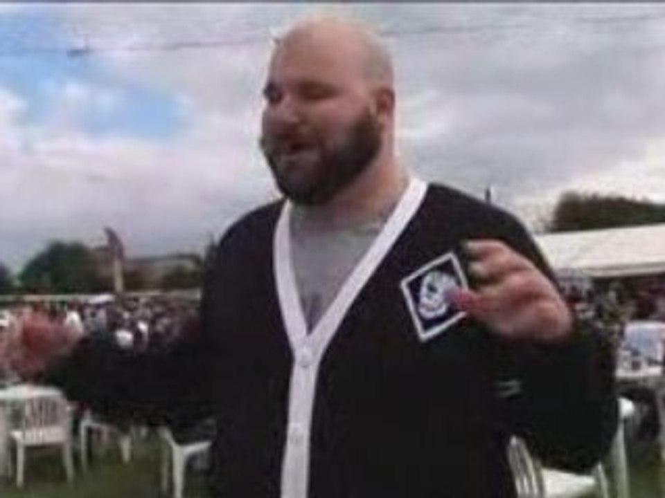 Fucked Up backstage at Reading Festival